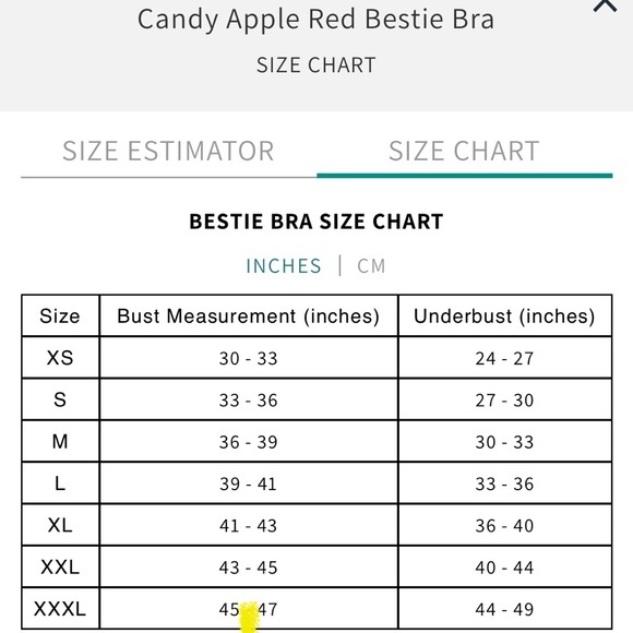 Wodbottom XXL Candy Apple Red Bestie Bra - Picture 7 of 7